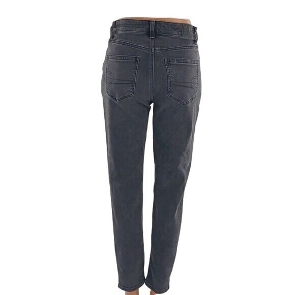 American Eagle Jeans Gray Denim Stretch Mom Jean Womens Size 2 - Picture 5 of 9